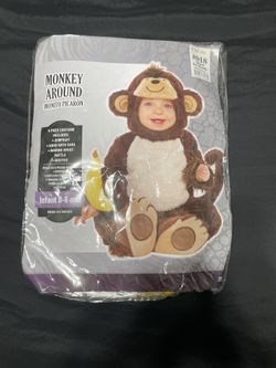 Monkey Costume 0-6 Mo