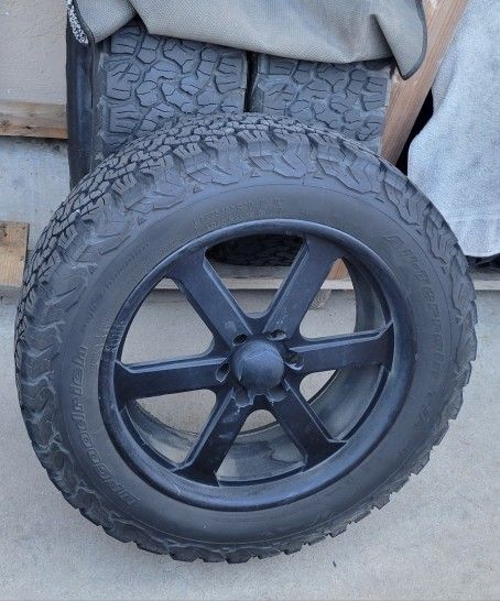 bonspeed billet wheels with bfg ko2 tires (6x5 lug pattern)