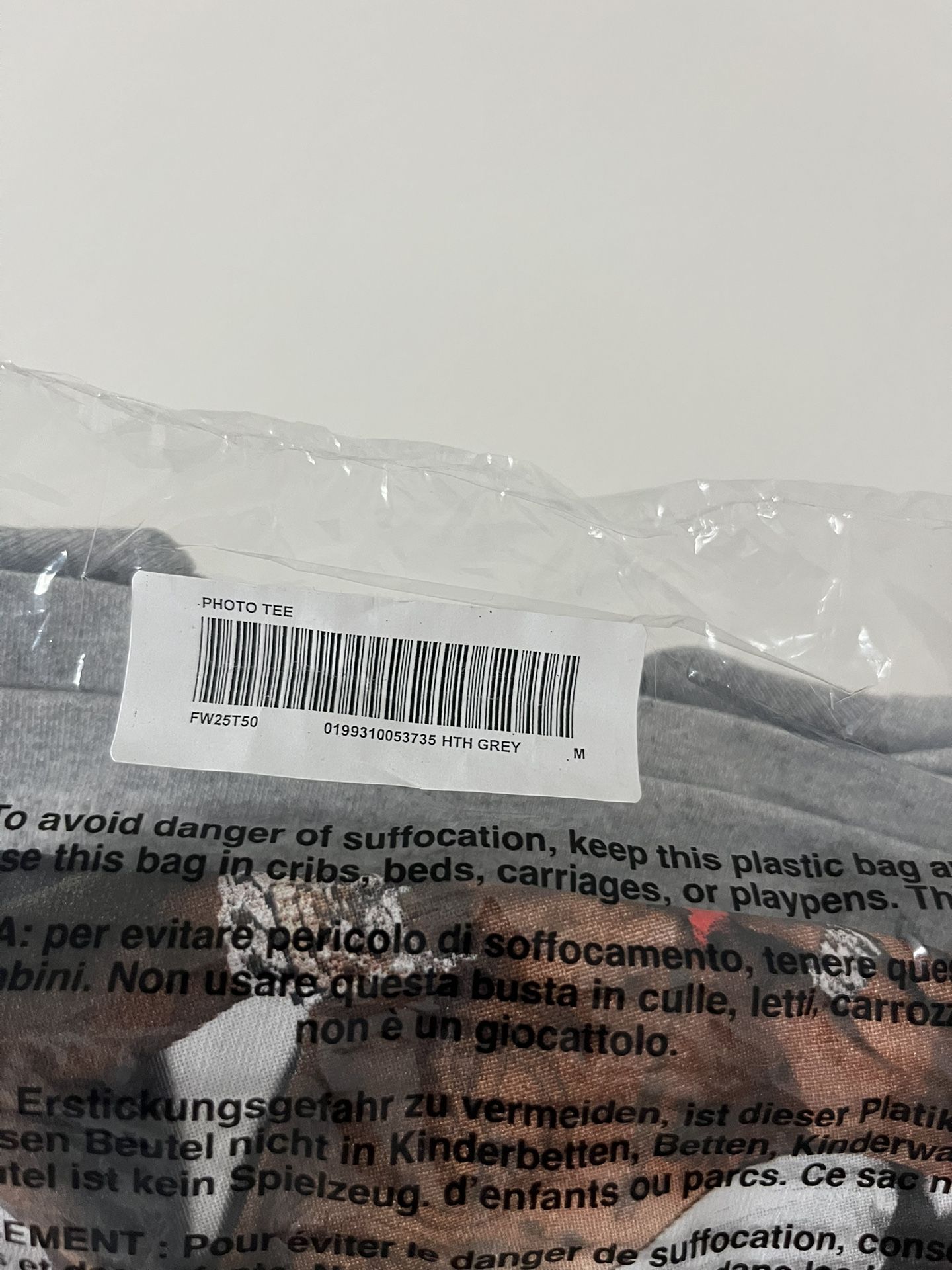 Supreme Playboi Carti Tee Heather Grey size M，purple M，
