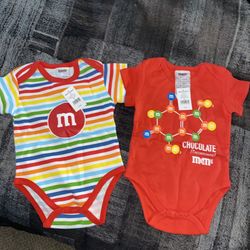 M&M Factory Baby Onsies 6M