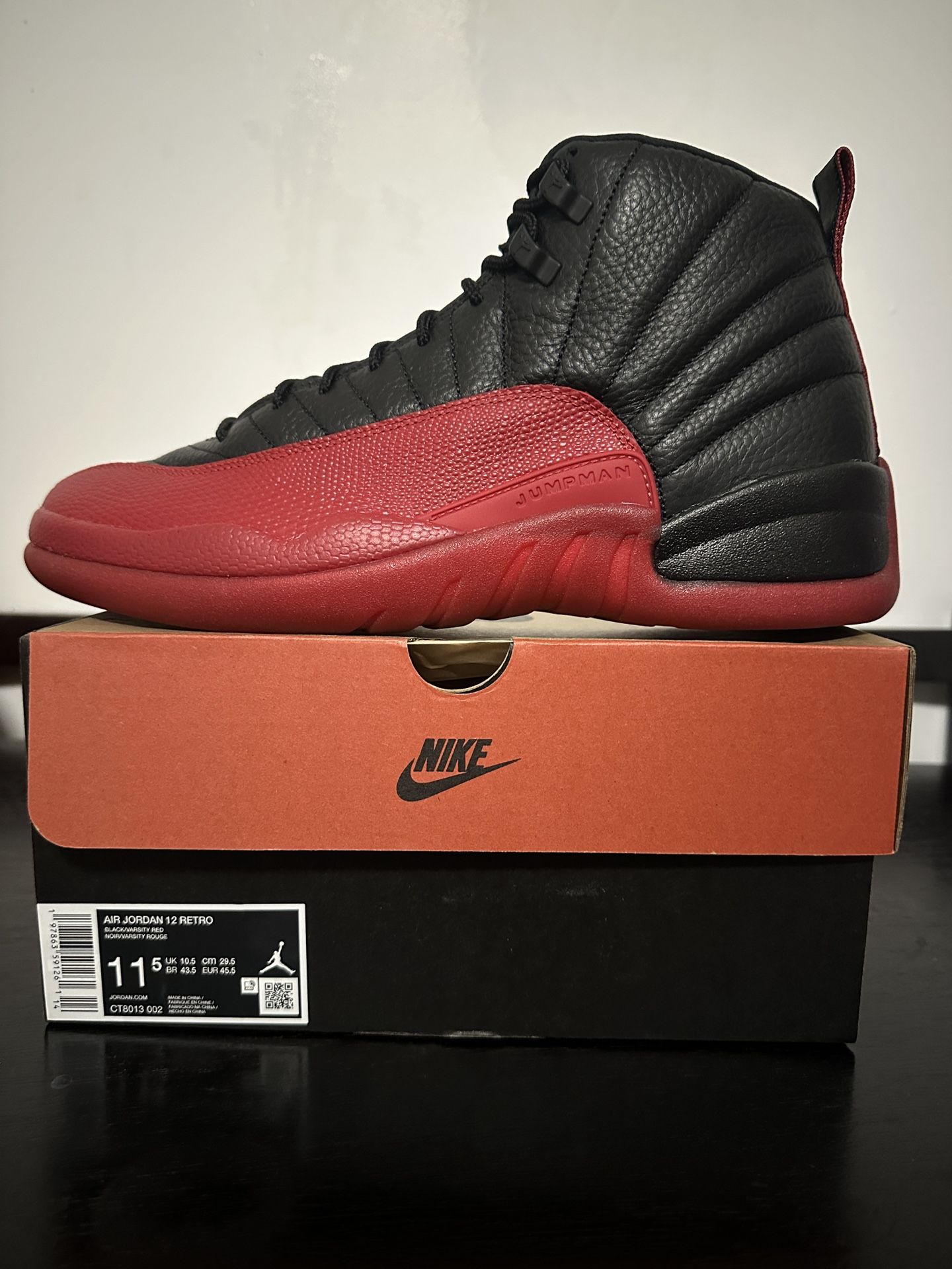 Air Jordan Retro 12 Flu Game Size 11.5