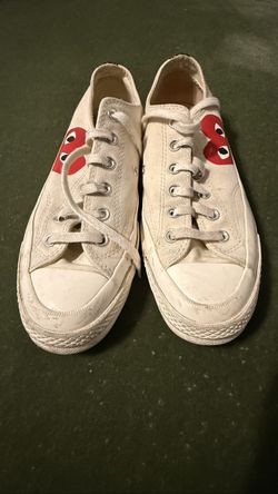 Converse x Comme des Garcons PLAY Chuck 70 Low - White - Mens 7 Womens 9