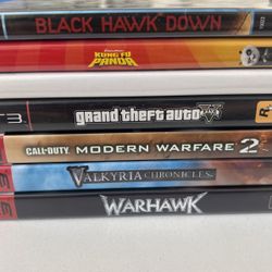 PS3 Games + BlueRay/DVD Movies