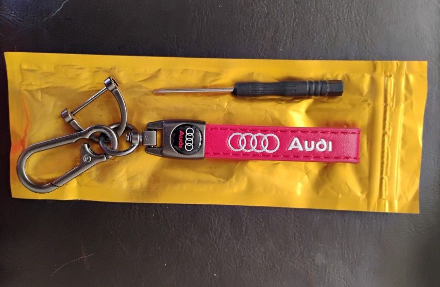 Audi keychain with key fob holder