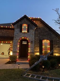 Christmas lights sprinklers paivers