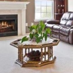 Elegant Italian Furniture Set – Coffee Table & Side Table