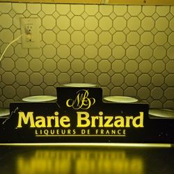 Marie Brizard Liquers Tiered & Lighted Display --22" Wide