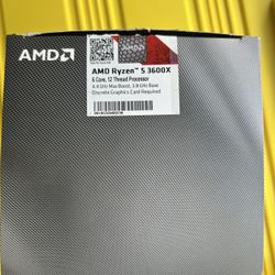 AMD 3600X CPU & XFX 5500XT GPU Bundle. 