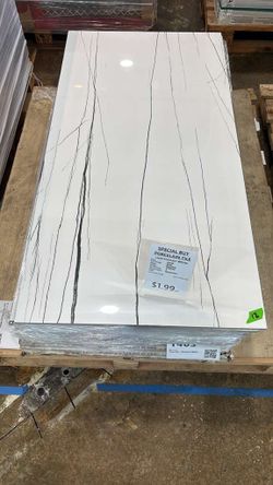 Special Buy 24x48 White porcelain tile $1.99 per sf