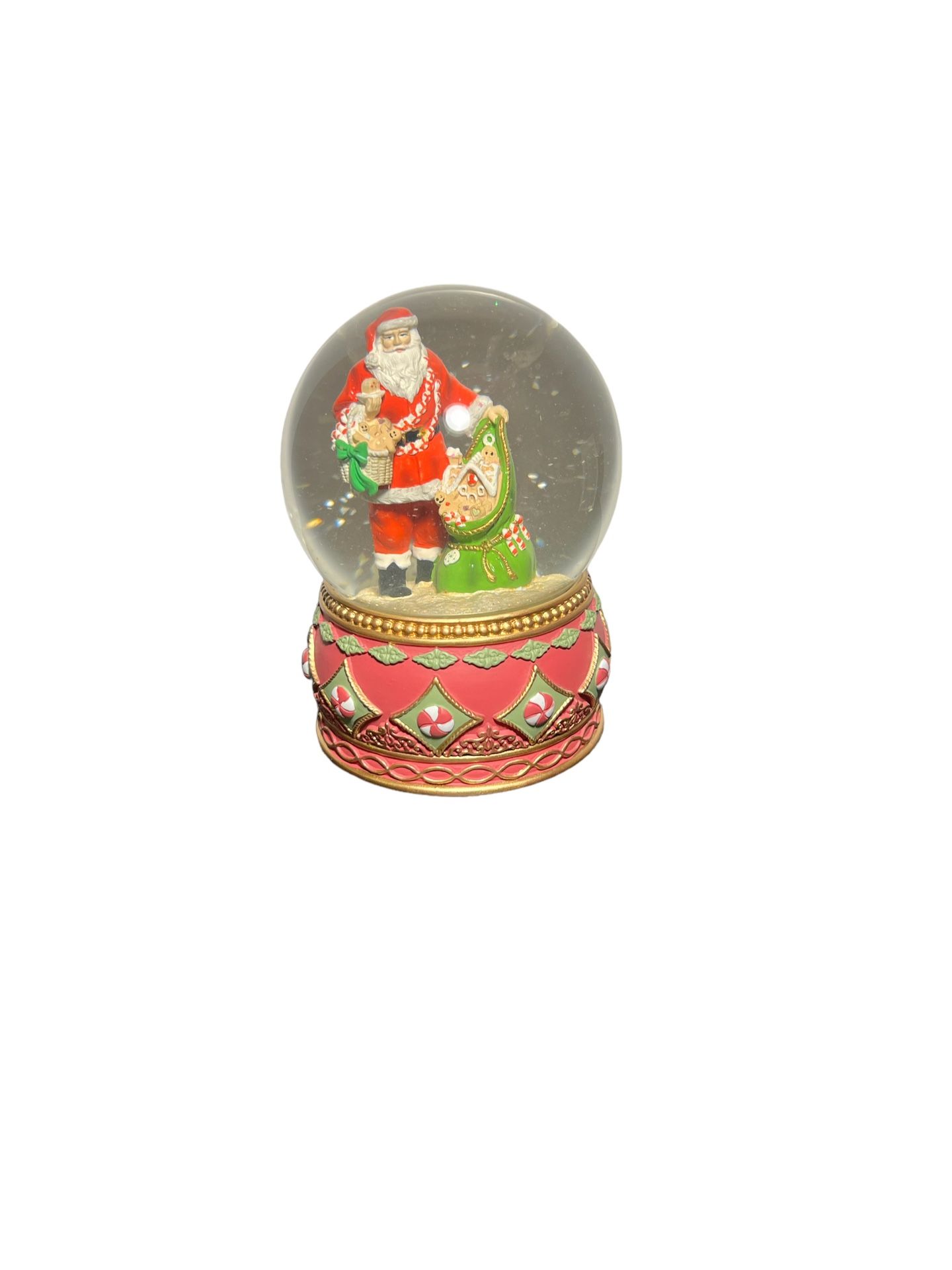 Pipka (contact info removed) Deck The Halls Song Santa Snow Globe