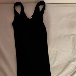 All Black Cotton Dress 