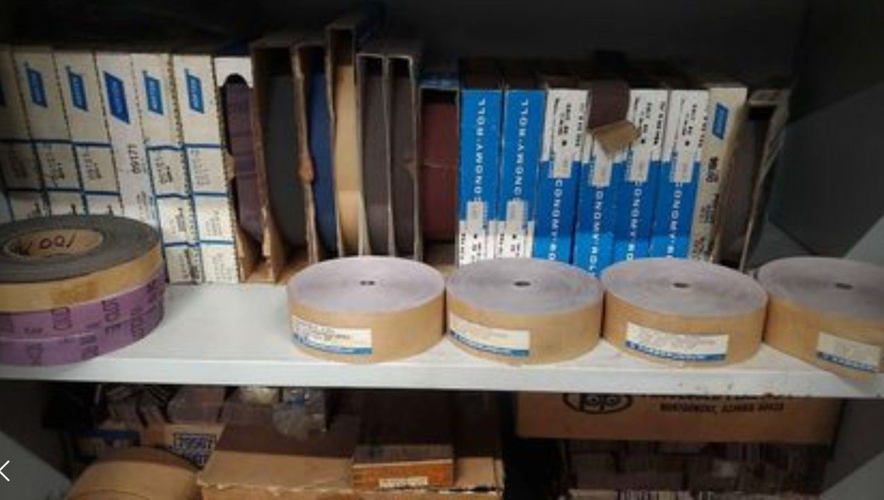 Over 2000 peel sandpaper strips. Roll Group. And Sheets. 200 firm Ea Group. 500.00 For Everything
