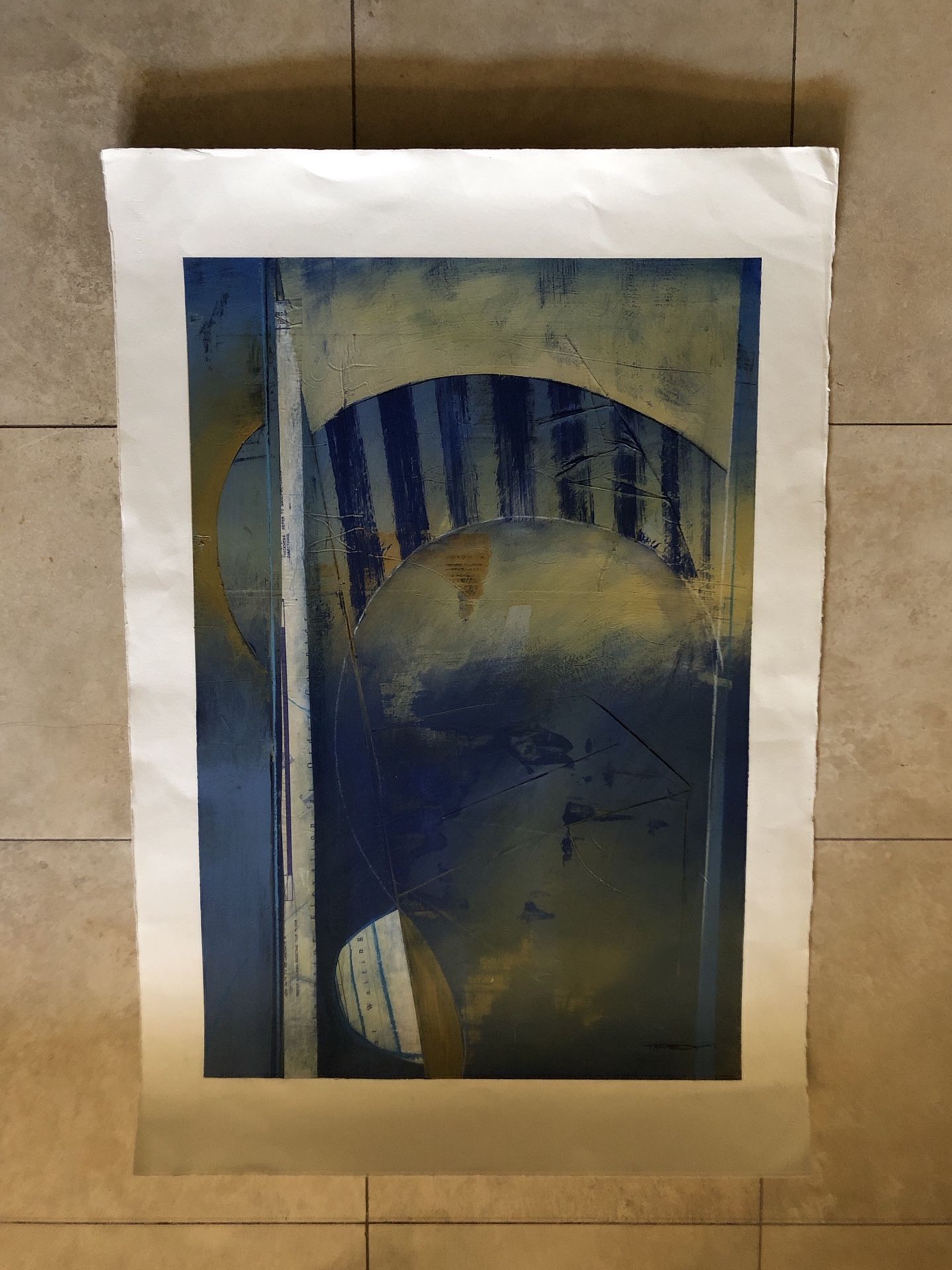 Signed Abstract Print