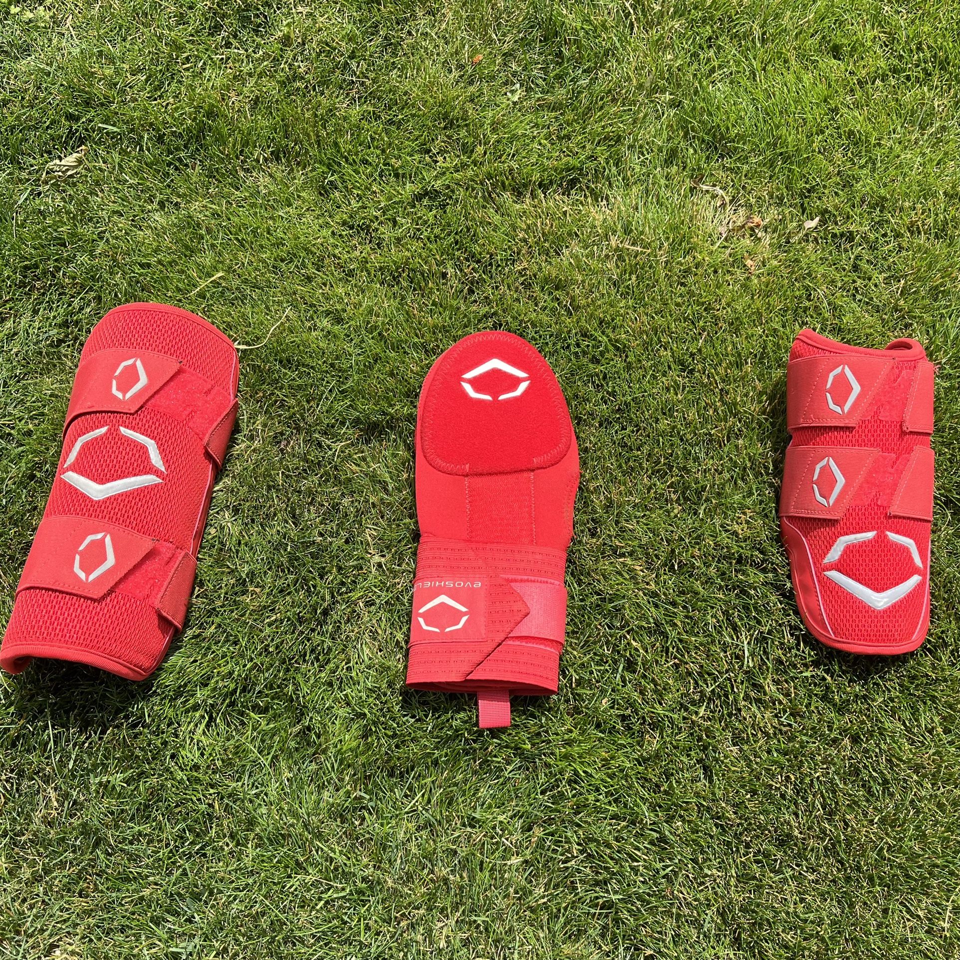Red EvoShield Baseball Protective Gear