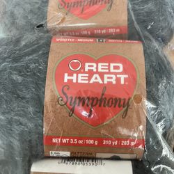 Red Heart Symphony Yarn 3 Skeins/pack