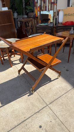 Mid Century folding bar tray