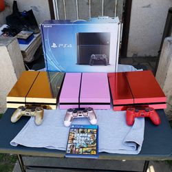 New Playstation 4 Original Customize PS4 500gb With Cables & 1 New Controller $180! Each Style... GTA5 $20! Up to 15 styles PS4