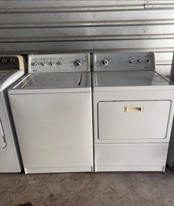White Kenmore Washer And Electric Dryer Matching Set