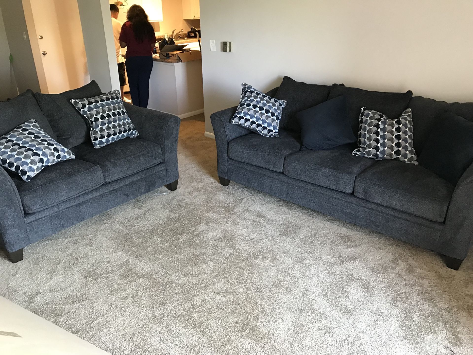 Brand new sofa and love seat. Made by Simmons !!