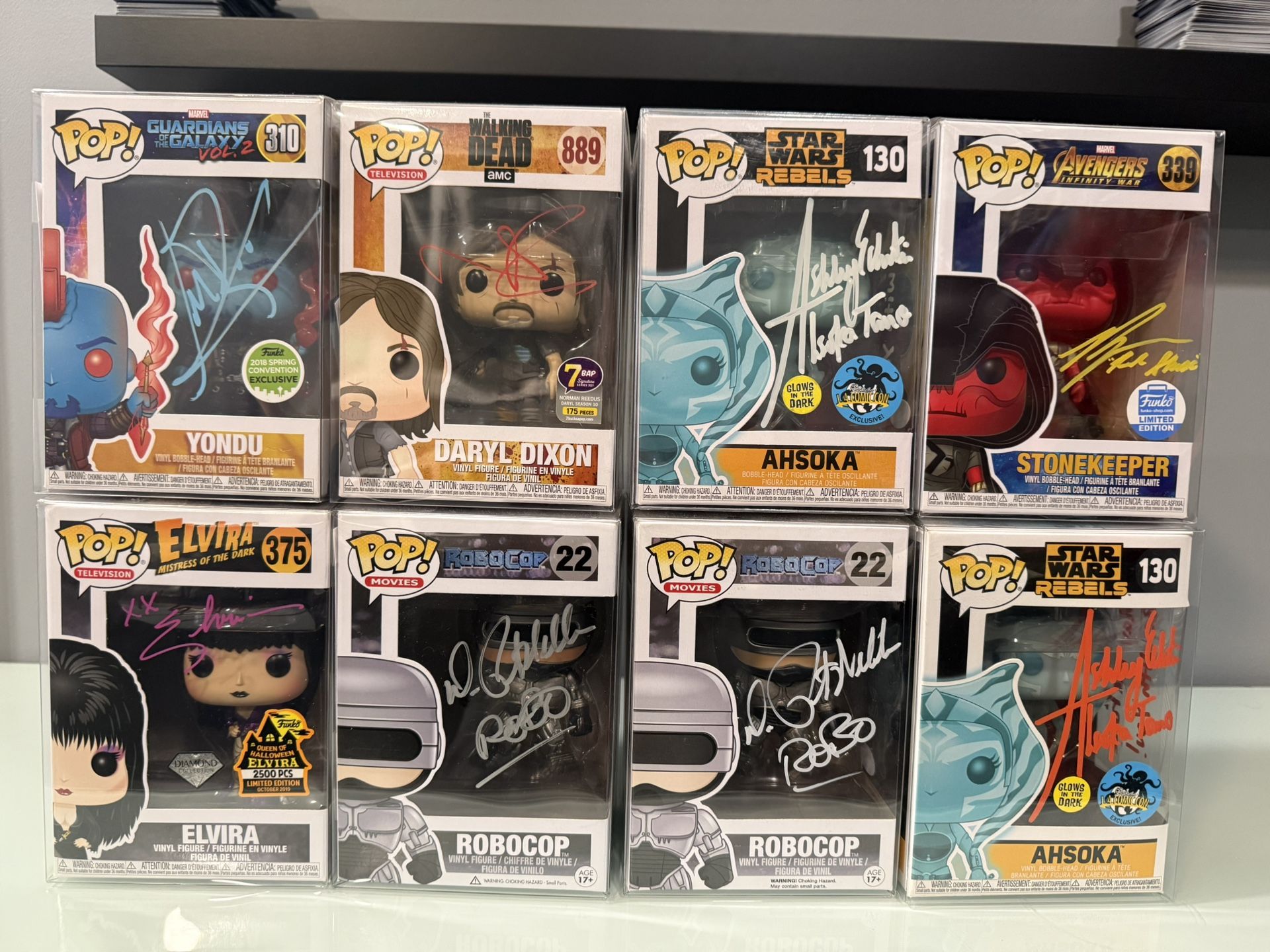 Autographed Funko pops