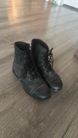 Burning man black boots