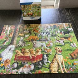 Ravensburger - at The Dog Park - 1000 Piece Large Format Jigsaw Puzzle