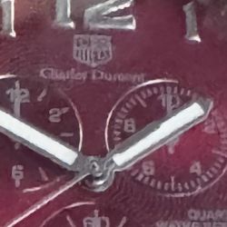 Charles Durant Analog Quartz Water Resistant Watch  With Chronograph Layout And Bezel With Serrated Edges Typical Of Diver’s Watches