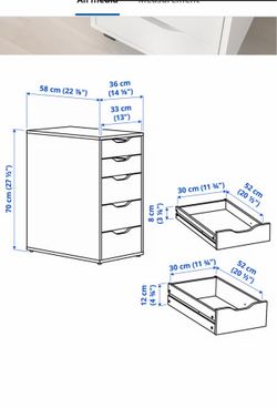(2) Alex drawers