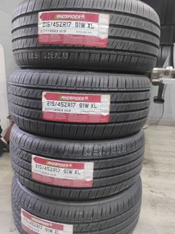 New tires 215 45 17 Land spider