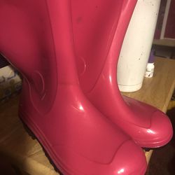 NEW Pink Rainboots. Size 12Y