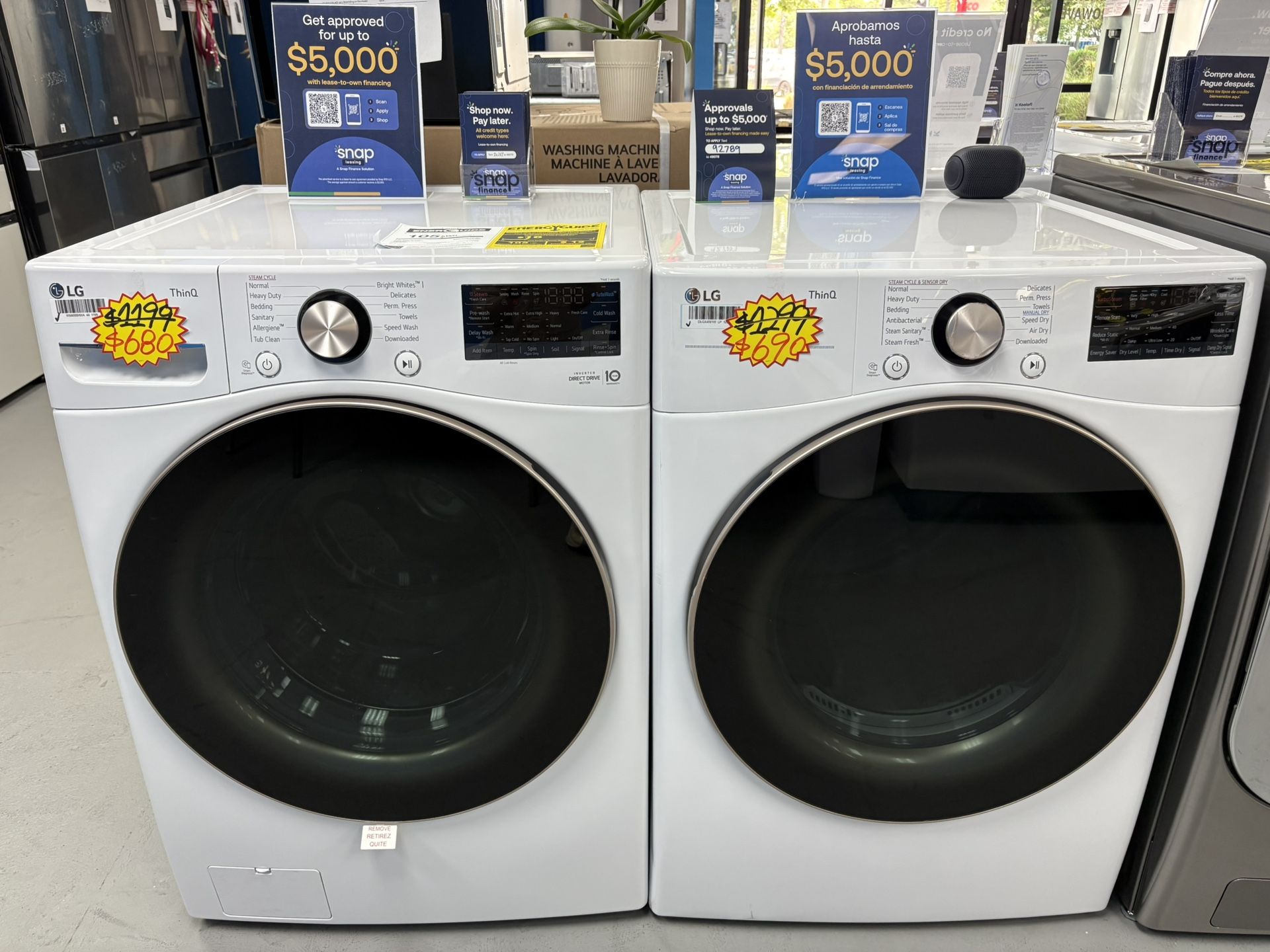 LG Best Seller🔥Stackable Washer and Gas Dryer with Steam✨