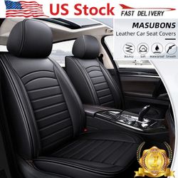 PU Leather Car Seat Cover 2 Front Cushion For Mercedes-Benz Interior Accessories