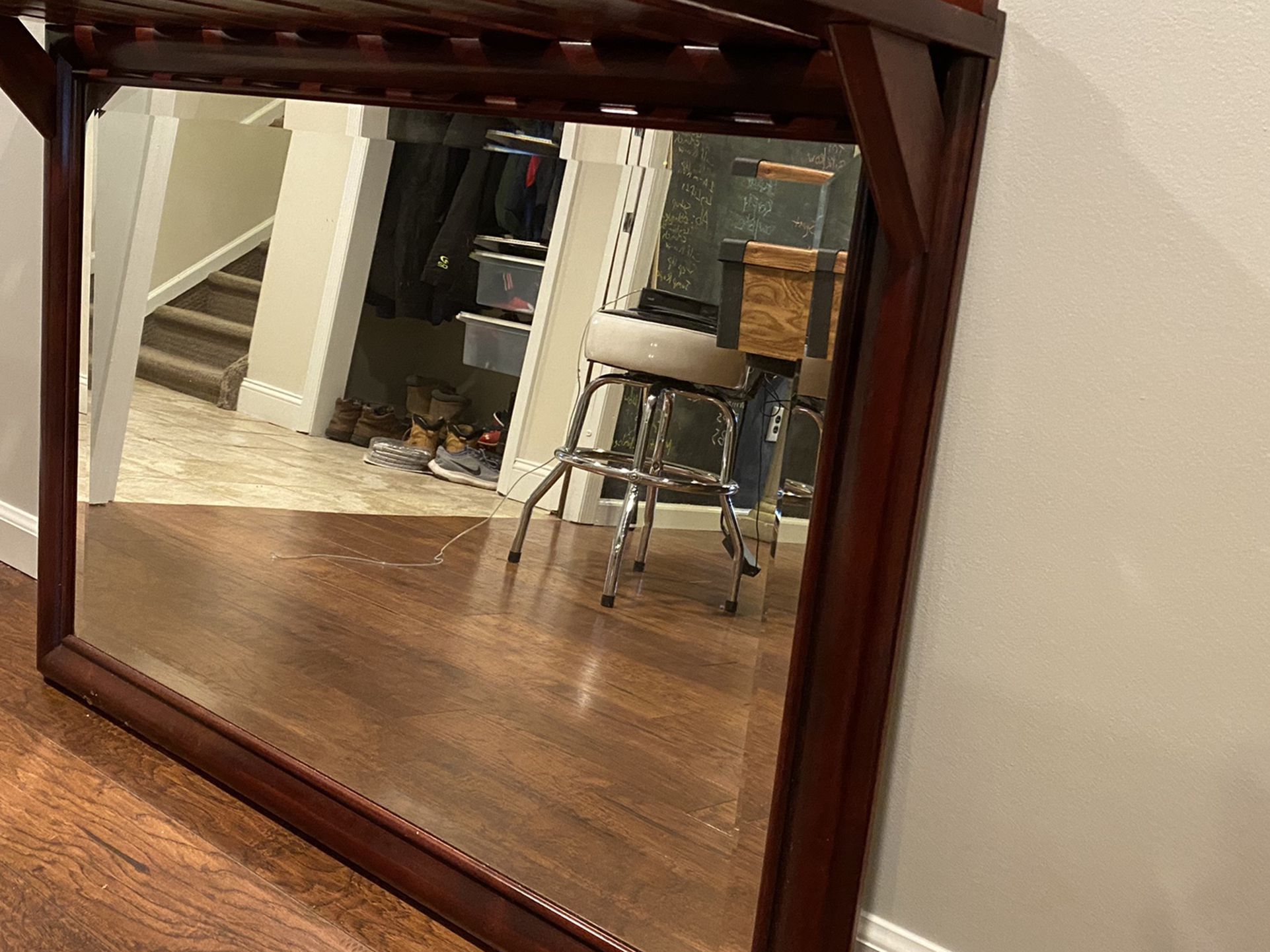 Bar Mirror With Wine Glass Holders