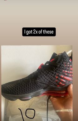 NKE LEBRON 17 (infrared) Size 10