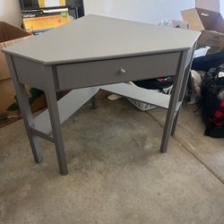 Gray Corner Desk $50 or Best Offer
