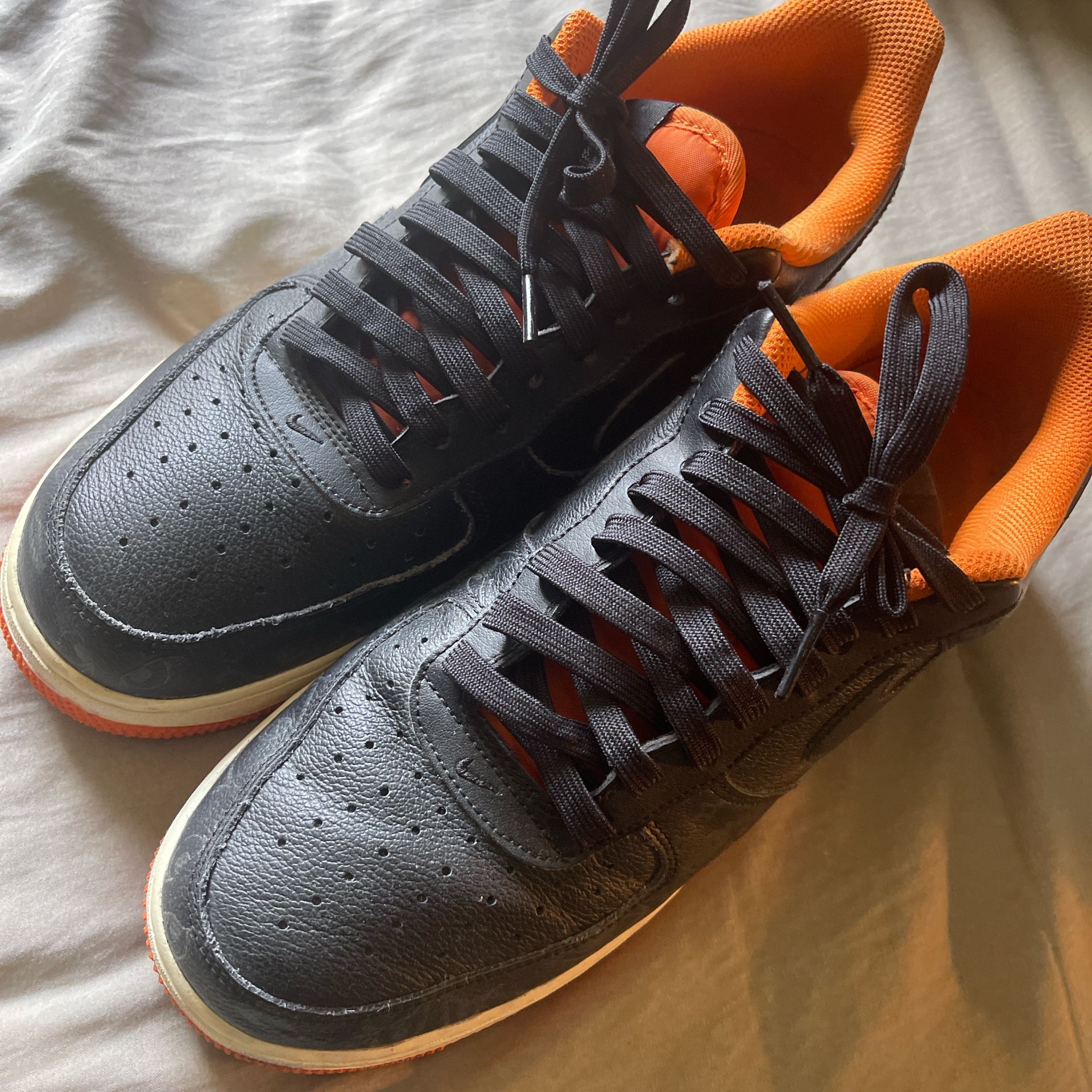 Nike Orange Halloween Air Forces