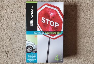 Emerson Flashing LED Auto Parking Stop Sign Signal for Car Garage

