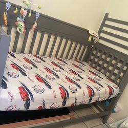 Baby Grey Crib For Sale 