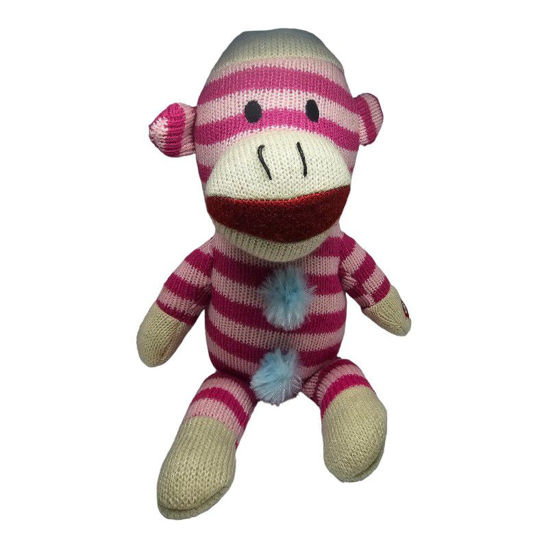 Pink sock monkey sings "only girl in the world"