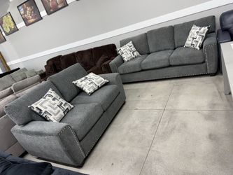 Grey Fabric Sofa Set 🥳🥳🥳