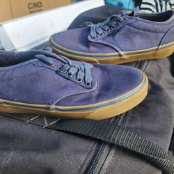 Mens Blue Suede Vans 7.5