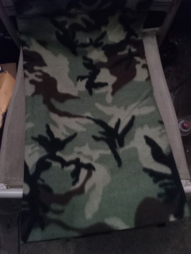 New! Large Camo Colored Blanket $16