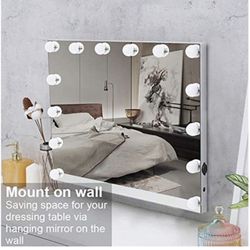 Brand New hollywood vanity Mirror With Touchscreen Dimmer And Replaceable Led Lights