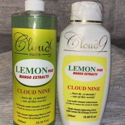 2 pieces Cloud 9 lotion and shower gel Lemon + Mango Shower Gel & Lotion 