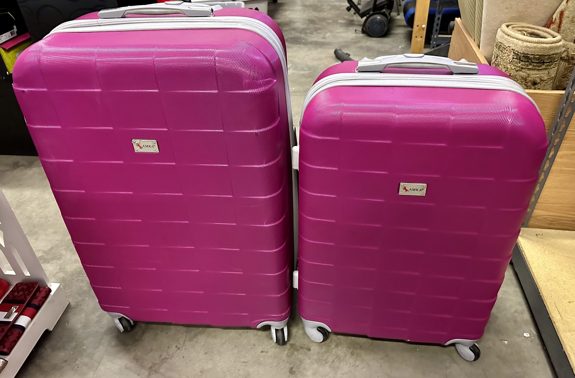 AMKA 2 Pc Carry On Luggage Set
