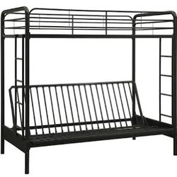 Bunk Beds W/ metal frame (futon on bottom) -mattresses included