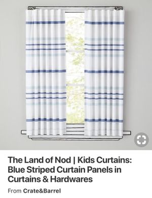 Land Of Nod Crate And Kids Crate And Barrel 4 Curtain Panels For