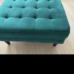 Ottoman Emerald  Suede Green 