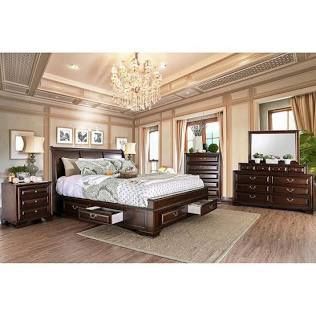 Brand New Queen Size Elegant Wood Bedroom Set
