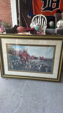 “Halted”.  Art piece framed
